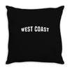 west coast Throw Pillow