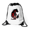 red revenge Drawstring Bags