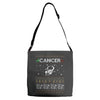 cancer christmas ugly sweater Adjustable Strap Totes