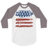 us flag 3/4 Sleeve Shirt