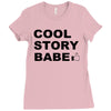cool story bro t shirt small funny awesome meme nerdy geeky humor frat Ladies Fitted T-Shirt