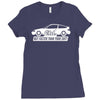 honda crx ed9 ee8 artwork jdm drift dope racing Ladies Fitted T-Shirt