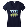 kitten of death Women's V-Neck T-Shirt