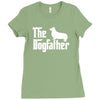 the dogfather pembroke welsh corgi white Ladies Fitted T-Shirt