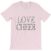 love cheer gold mixed media T-Shirt