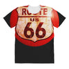 route 66 sign distressed, ideal birthday gift or present All Over Women's T-shirt