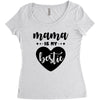 Mama is My Bestie Women's Triblend Scoop T-shirt