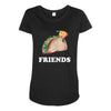 Best Friends Tacos Maternity Scoop Neck T-shirt
