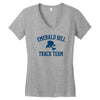 emerald hill track team Women's V-Neck T-Shirt