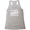 awesome husband Racerback Tank