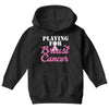 playing for breast cancer Youth Hoodie