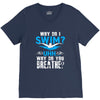 why do i swim why do you breath V-Neck Tee