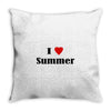 i love summer Throw Pillow