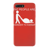 fat people are harder to kidnap funny iPhone 7 Plus Case