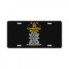 Camping Rules License Plate