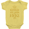 kings are born in 1992 Baby Bodysuit