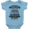 Super Cool Stepmom Of A Freaking Awesome Grandson Baby Onesie
