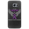 my hero is now my angel pancreatic cancer awareness Samsung Galaxy S7 Edge Case
