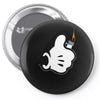 main de mickey Pin-back button