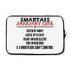 Smartass January Girl Laptop sleeve