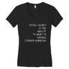 intelligence is the ability to adapt to change Women's V-Neck T-Shirt