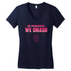 On Wednesdays We Smash The Patriarchy Women's V-Neck T-Shirt
