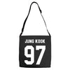 jung kook 97 Adjustable Strap Totes