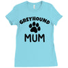 greyhound mum Ladies Fitted T-Shirt