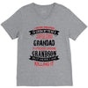Super Cool Grandad Of A Freaking Awesome Grandson V-Neck Tee