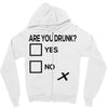 are you drunk check Zipper Hoodie