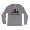 lumberjack tree merry christmas Long Sleeve Shirts
