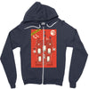 light on Zipper Hoodie