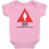404 error girlfriend not found Baby Onesie