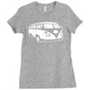 camper van funny mens campervan cotton Ladies Fitted T-Shirt
