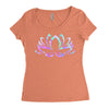 hologram lotus Women's Triblend Scoop T-shirt