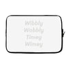 wibbly w0bbly Laptop sleeve