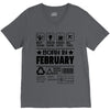 Born In February V-Neck Tee