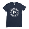 my boxer is the world's largest lap dog Ladies Fitted T-Shirt