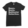 bears, beets, battlestar galactica Ladies Fitted T-Shirt