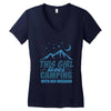 Camper Couple Girl Women's V-Neck T-Shirt