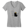 Halloween Cat Women's V-Neck T-Shirt