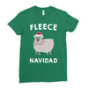 fleece navidad Ladies Fitted T-Shirt