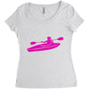kayak chick Women's Triblend Scoop T-shirt
