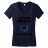 sarcastic comment loading Women's V-Neck T-Shirt