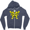 apocalypse baseball Zipper Hoodie