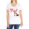 Just A Girl In Love With Her Heavy Equipment Operator Ladies Curvy T-Shirt
