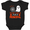you cant scare principal Baby Bodysuit