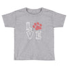 love paw rhinestud Toddler T-shirt