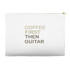 coffee then guitar Accessory Pouches