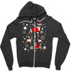 boxer christmas Zipper Hoodie